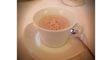 Capuccino de foie i bolets Capuccino de foie i bolets