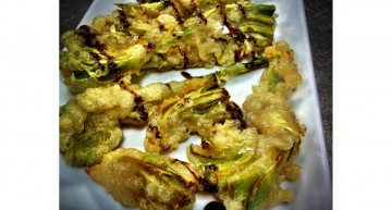 Carxofes del Prat en tempura Carxofes del Prat en tempura