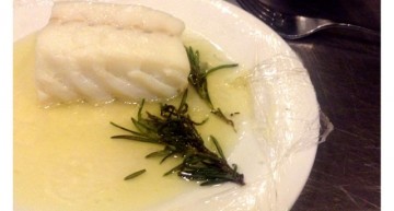Bacallà confitat al microones Bacallà confitat al microones