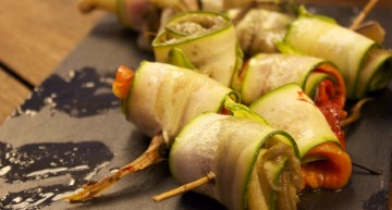 Brotxetes de verdures a la brasa Brotxetes de verdures a la brasa