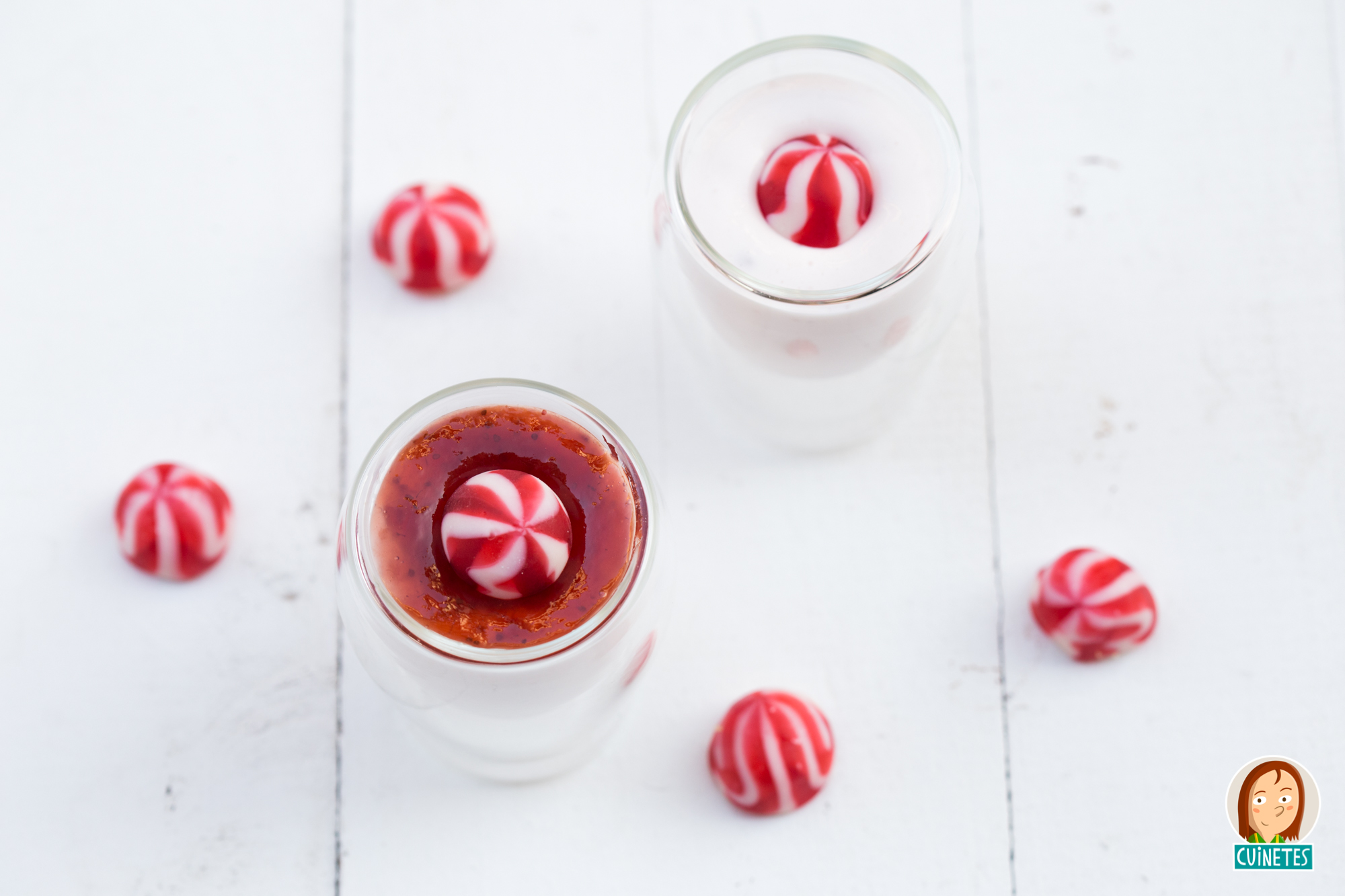 Gotets de mousse de petit suisse